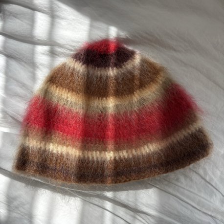Striped Brushed Beanie