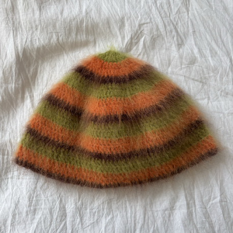 Striped Brushed Beanie