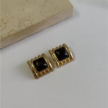 SİYAH TAŞ VINTAGE KÜPE