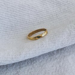 925 ayar altın kaplama gümüş yüzük