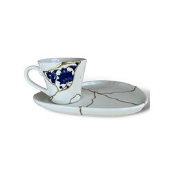 Kintsugi Kulplu Kahve Fincanı 80ml - Baba Nakkaş