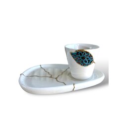 Kintsugi Kulpsuz Kahve Fincanı 80ml - Selçuklu