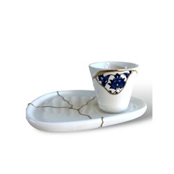 Kintsugi Kulpsuz Kahve Fincanı 80ml - Baba Nakkaş