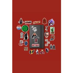 Marvel Sticker Paketi /Bullet Journal Defter Çıkartma Ajanda Laptop Etiket