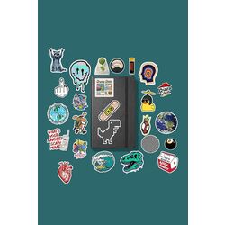 Karışık Random Sticker Paketi /Bullet Journal Defter Çıkartma Ajanda Laptop Etiket