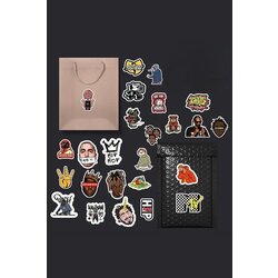 Hip Hop Rap Sticker Paketi /Bullet Journal Defter Çıkartma Ajanda Laptop Etiket