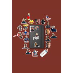 Homelander Sticker Paketi /Bullet Journal Defter Çıkartma Ajanda Laptop Etiket