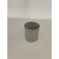 porselen cup yesil benekli