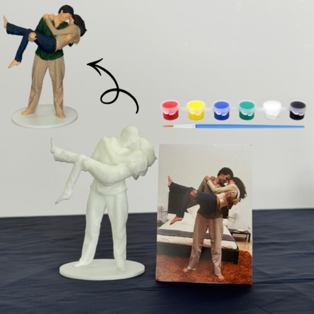 Kişiye Özel Çift 3D Figürü