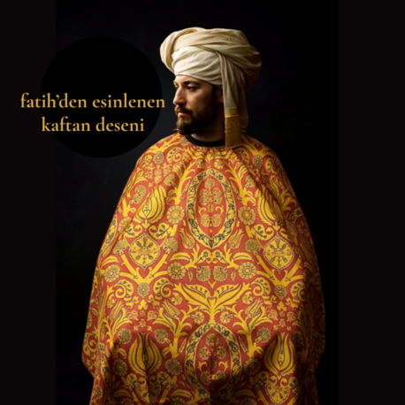 Kaftan Desenli Penuar, 2026 En Yeni Model 16. Yüzyıl Osmanlı Kaftan Desenli Dijital Penuar.