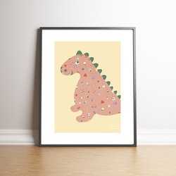 "Dino loves Spring" Poster