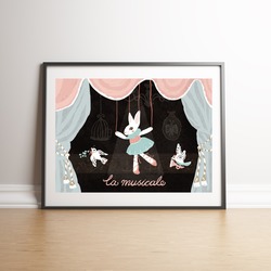 ''La Musicale'' Fine Art Baskı 