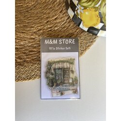 Vintage Dükkanlar Sticker Seti