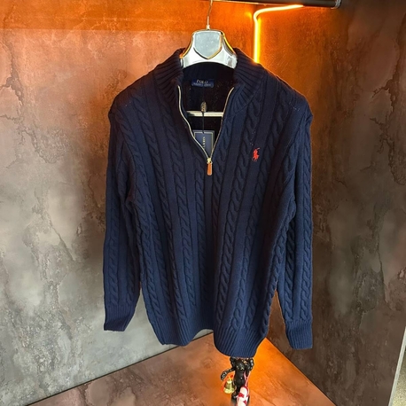 POLO RALPH LAUREN YARIM FERMUAR TRİKO KAZAK