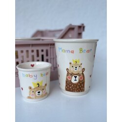 Mama & baby bear cup set