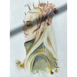 Thranduil (LOTR) Karakter Suluboya Tablo