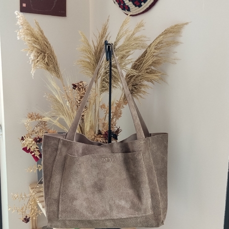 Süet Tote Çanta 