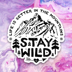 TRAVEL - Stay Wild 5x5 cm