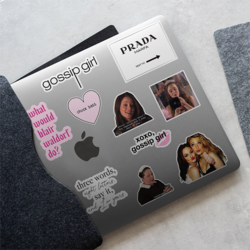 GOSSIP GIRL Temalı Sticker Seti 10 Adet (A5 Boyut)
