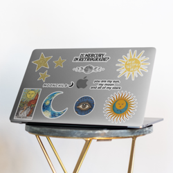 CELESTIAL - Mistik Temalı Sticker Seti 10 adet