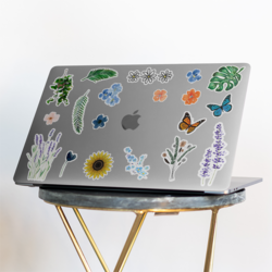 FLOWERS - Çiçek Temalı Sticker Seti 20 Adet