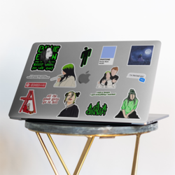 BILLIE - Billie Eilish Temalı Sticker Seti 15 Adet