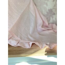 Pembe fırfır battaniye