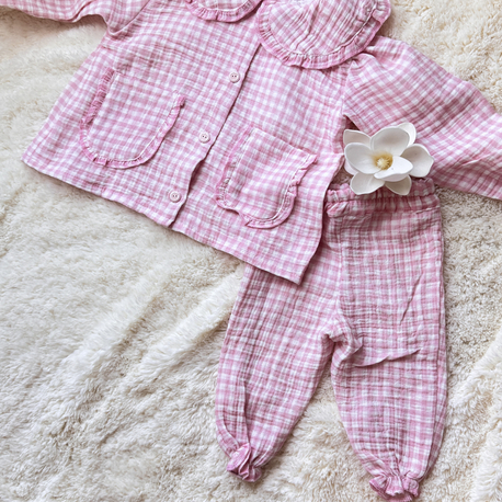 Kareli pijama takımı 3 yaş 