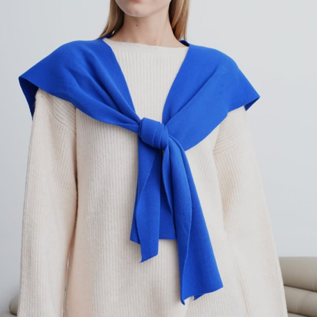 Triko omuz şalı (electric blue)