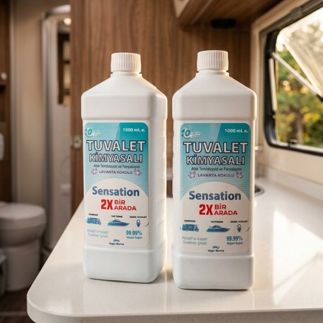 Sensation 2X Bir Arada Karavan & Tekne Tuvalet Kimyasalı (1000 ml)