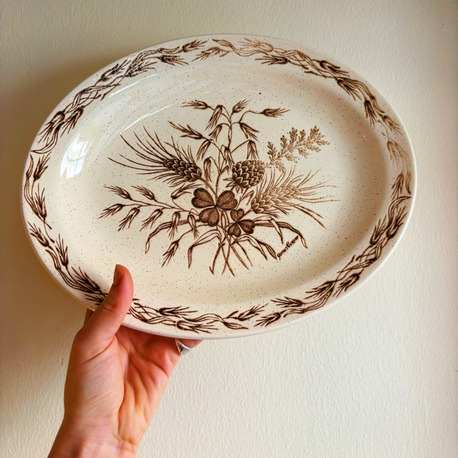 70’s James Cooper English Ironstone Wall Plate