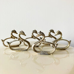Silver Plated Duck Napkin Rings
