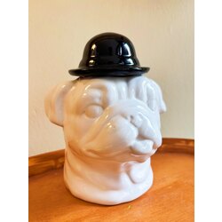 Ceramic French Bulldog Penny Bank 