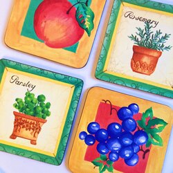 Vintage Cork Coasters 