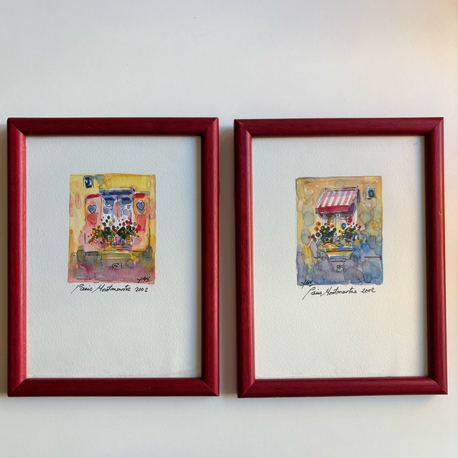 Paris 2002 Original Watercolor Artwork