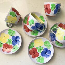 August Blooms Handmade Teacups