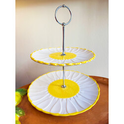 Ceramic Daisy Serving Plate 