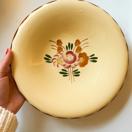 60’s French Longchamp Handpainted Wall Plate