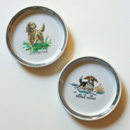 Beagle & Setter Porcelain Mini Dishes