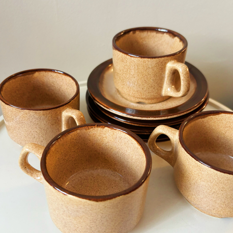 80’s German Stoneware Teacups
