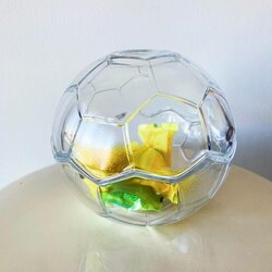 Football Shaped Glass Box