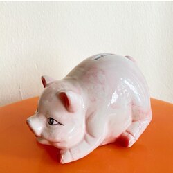 Handpainted Ceramic Piggy Penny Bank