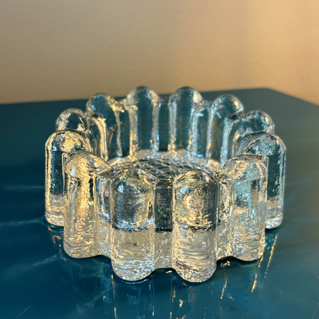 70’s Heavy Glass Ashtray 
