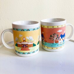 Pastel Cottage Core Ceramic Mugs