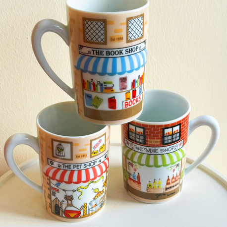 Book Shop & Wine Shop & Pet Shop Mugs