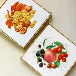 70’s Italian Ceramic Tile Trivets 
