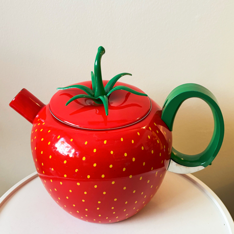 80’s Strawberry Enamel Kettle