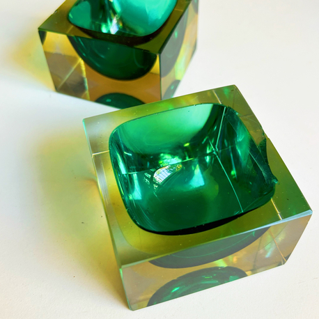 50’s Italian Sommerso Murano Ashtrays