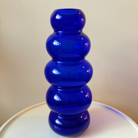 1960’s Cobalt Blue Bubble Vase 