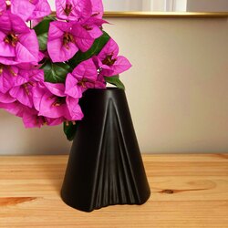 Black Cone Vase